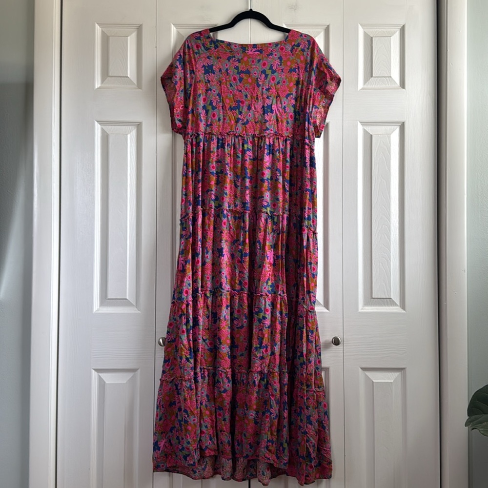 NATURAL LIFE Floral Pink Maxi Dress - Picture 4 of 5